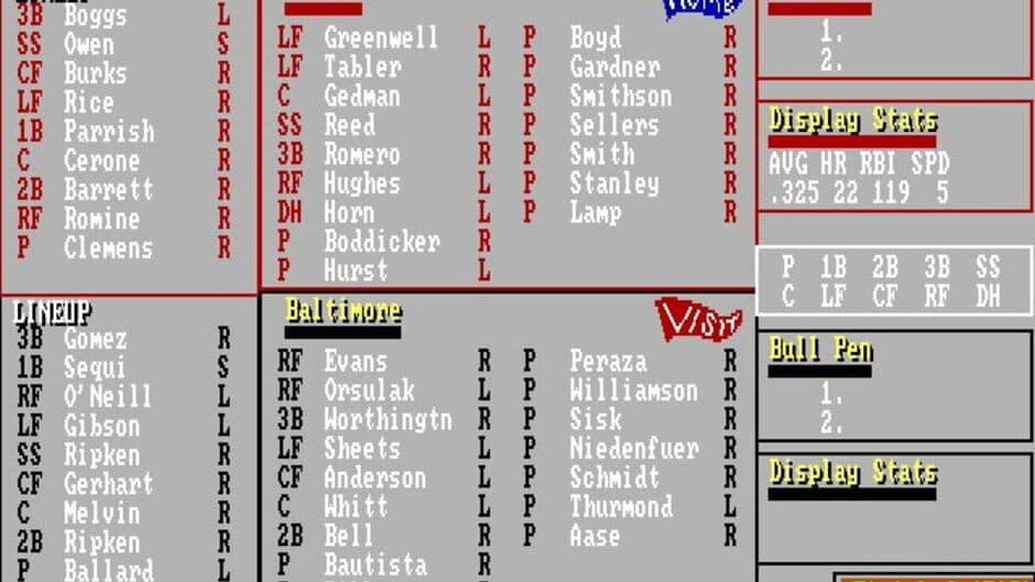Screenshot principal de Earl Weaver Baseball