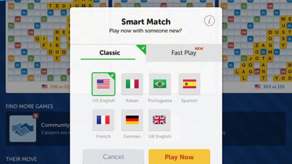 Screenshot principal de Words With Friends Classic