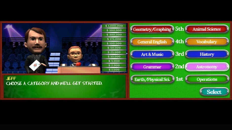 Screenshot principal de Are You Smarter Than a 5th Grader