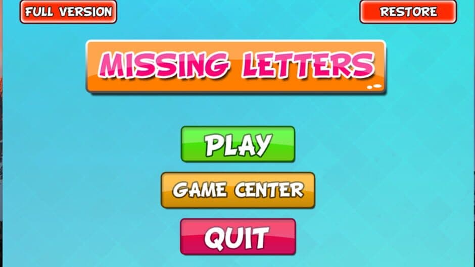 Screenshot principal de Missing Letters