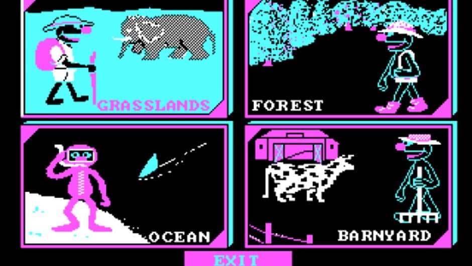 Screenshot principal de Grover's Animal Adventures