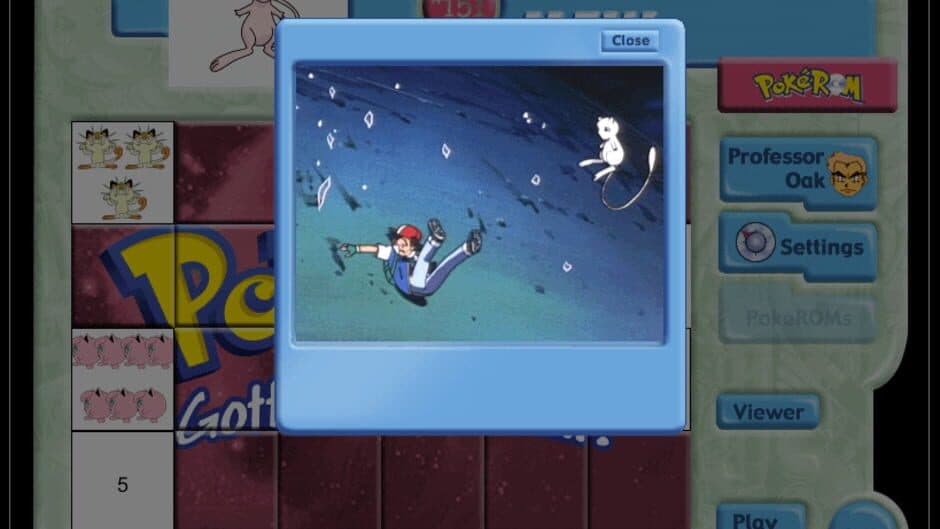 Screenshot principal de PokéROM: Mew