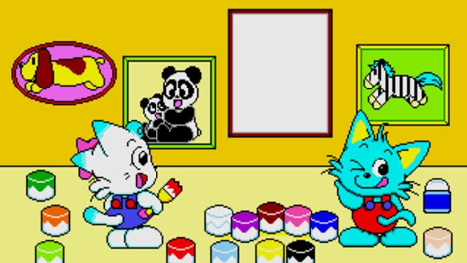 Screenshot principal de Miimi to Taata no Waiwai Oekaki Doubutsuen