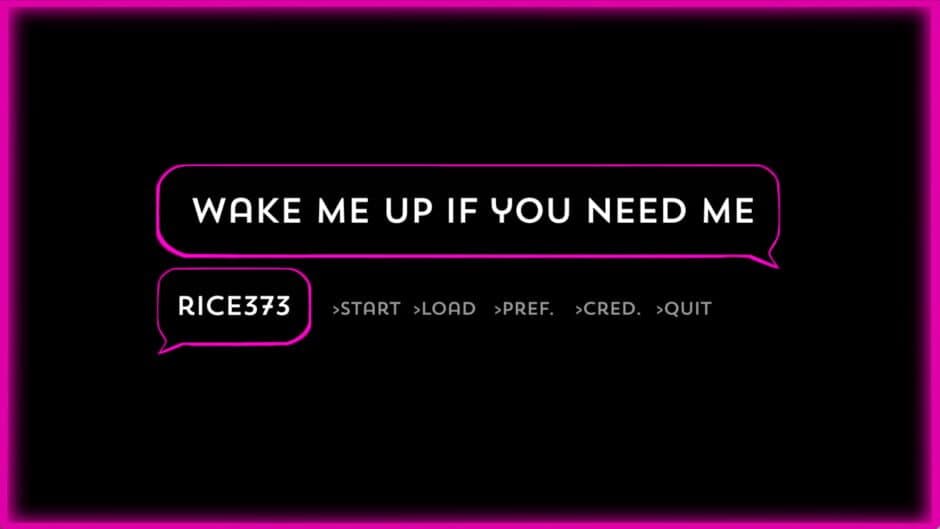 Screenshot principal de Wake Me Up If You Need Me