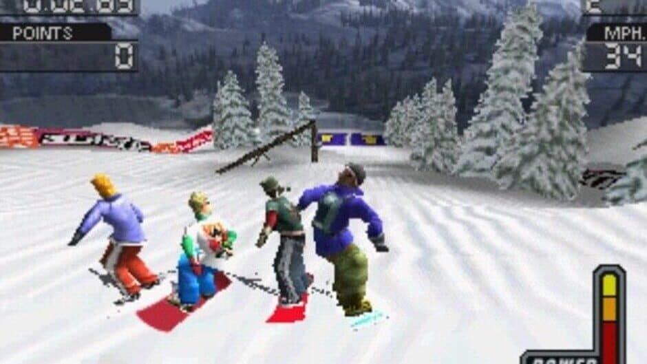 Screenshot principal de Cool Boarders 3