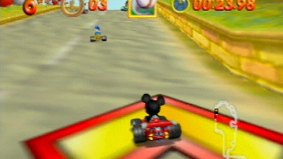 Screenshot principal de Mickey's Speedway USA